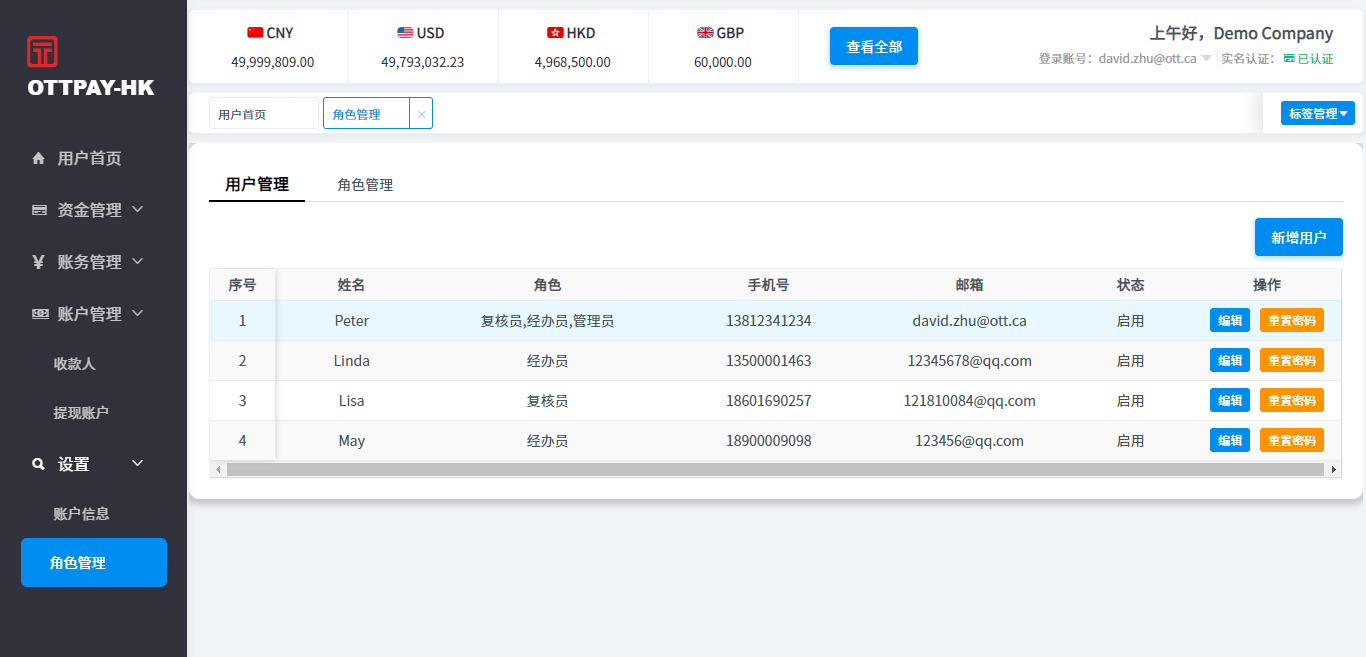 用户管理